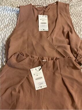 Sleeveless Zara 2-piece Set in Dusty Rose